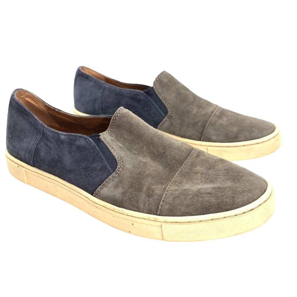 FRYE Blue & Gray Suede Loafers Flats Shoes sz 7